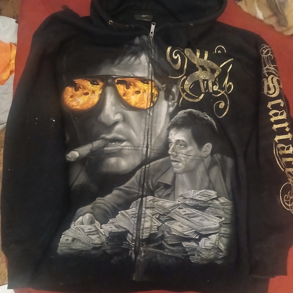 Black Scarface Graphic Hoodie